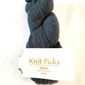 1 Hank Knit Picks Shadow Heathered Lace Wt 100% Merino Wool Juniper Green
